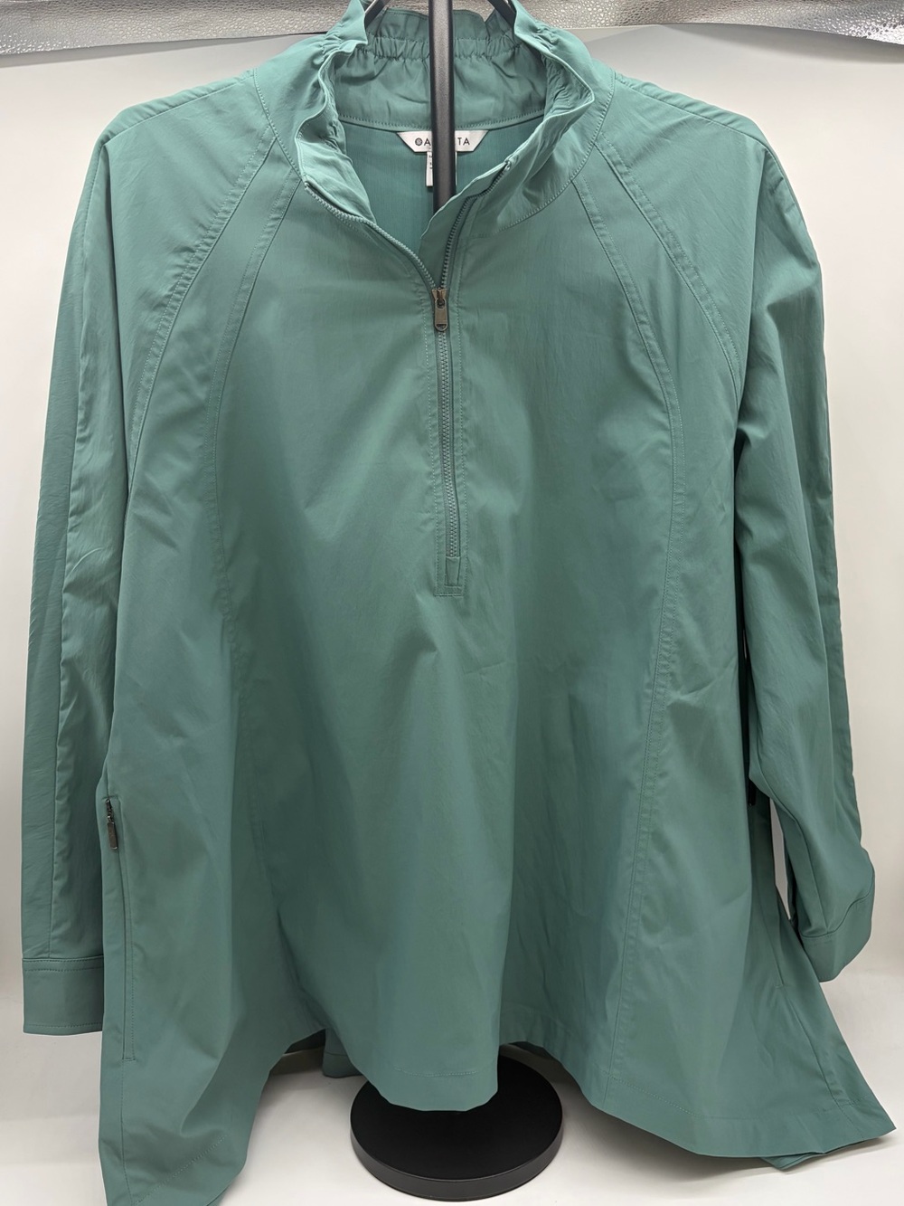Athleta Teal Quarter-Zip Lightweight Shell